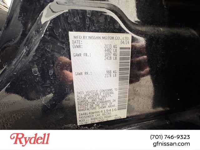 2024 Nissan Altima 2.5 SV