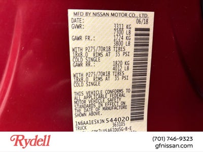 2018 Nissan Titan PRO-4X