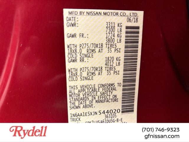 2018 Nissan Titan PRO-4X