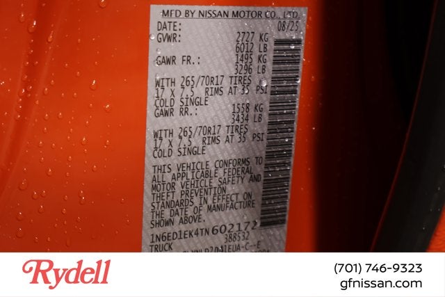 2026 Nissan Frontier PRO-4X