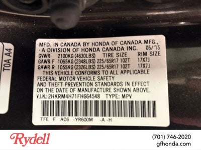 2015 Honda CR-V EX-L