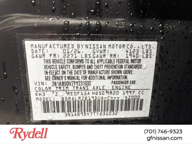 2026 Nissan Sentra SR