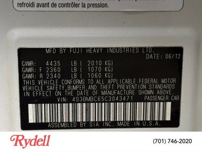 2012 Subaru Legacy 2.5i Premium