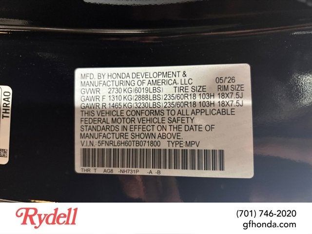 2026 Honda Odyssey EX-L