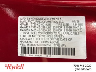 2026 Honda Odyssey EX-L