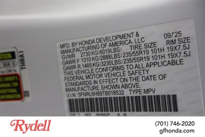 2026 Honda Odyssey Touring