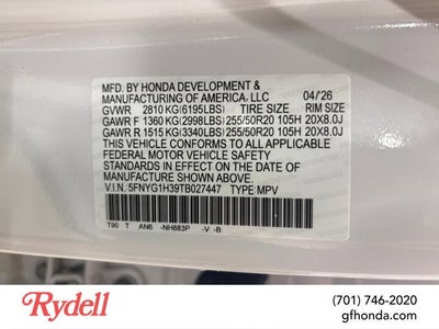 2026 Honda Pilot Sport