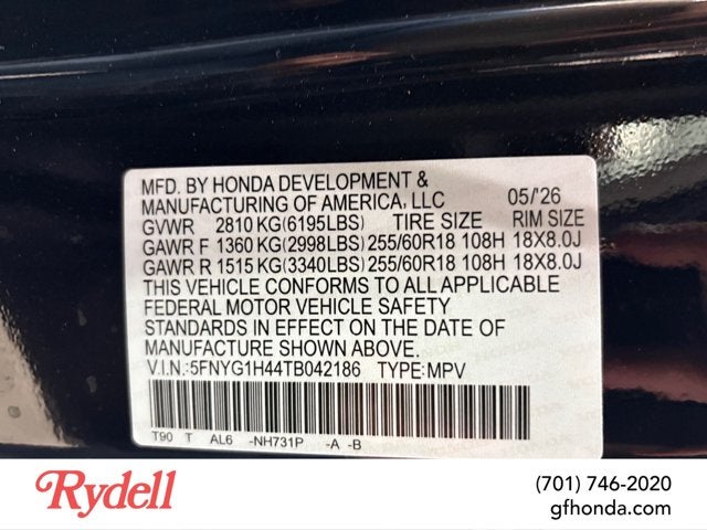 2026 Honda Pilot EX-L