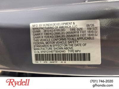 2026 Honda Pilot TrailSport