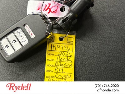 2026 Honda Ridgeline RTL