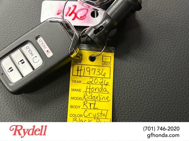 2026 Honda Ridgeline RTL