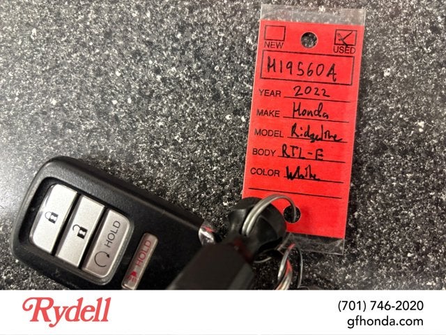 2022 Honda Ridgeline RTL-E