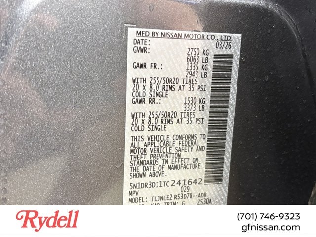 2026 Nissan Pathfinder Platinum