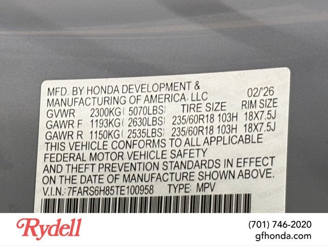 2026 Honda CR-V Hybrid Sport-L