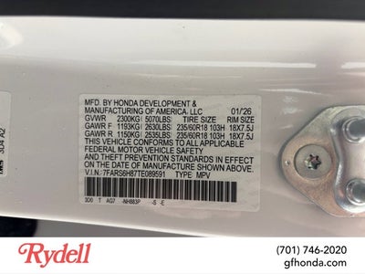 2026 Honda CR-V Hybrid Sport-L