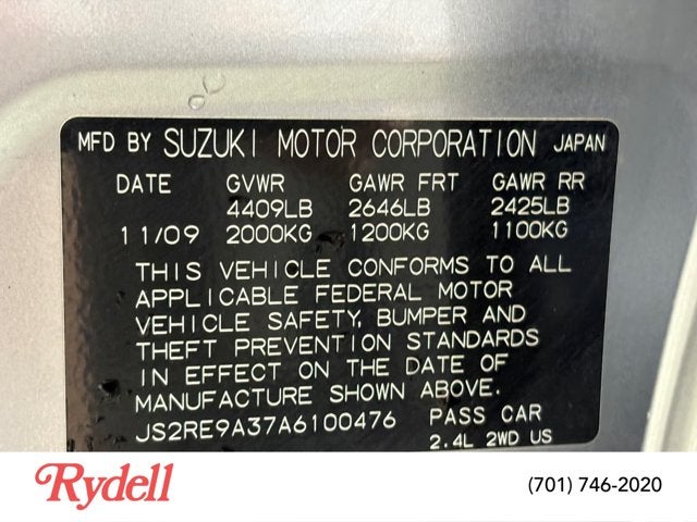 2010 Suzuki Kizashi SE