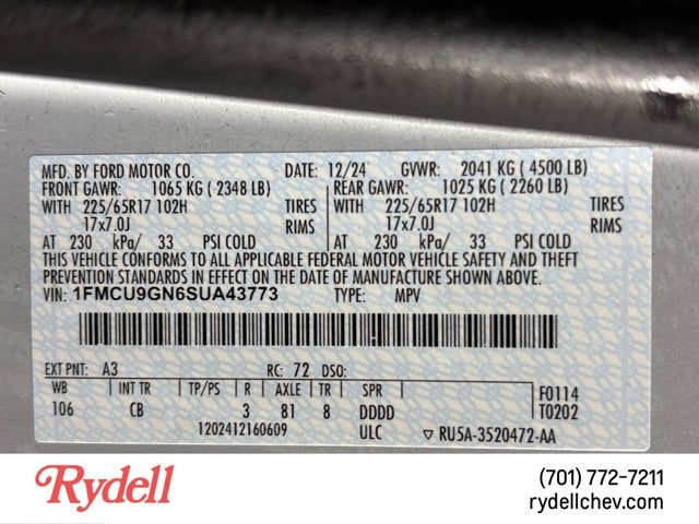 2025 Ford Escape Active