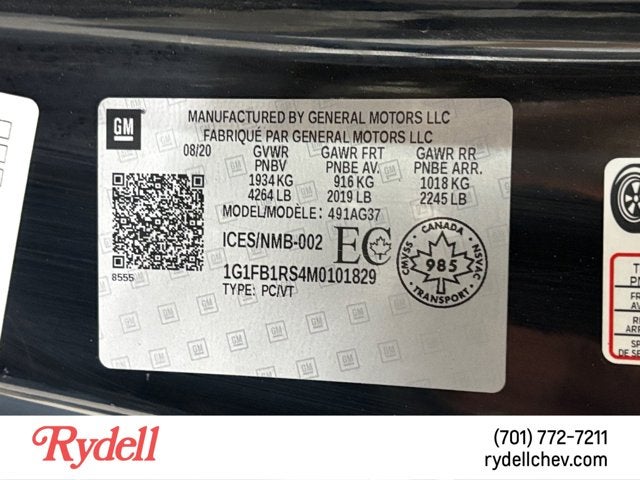 2021 Chevrolet Camaro 1LT