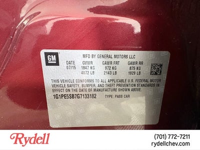 2016 Chevrolet Cruze Limited LT