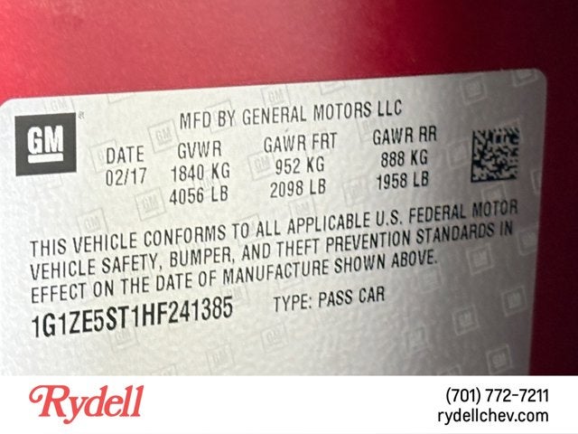 2017 Chevrolet Malibu LT