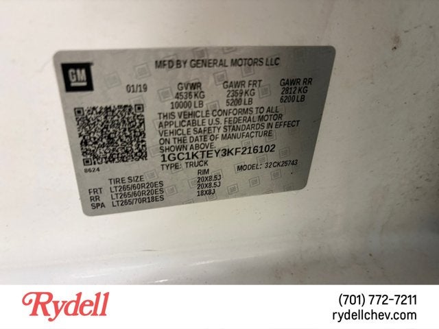 2019 Chevrolet Silverado 2500HD LTZ