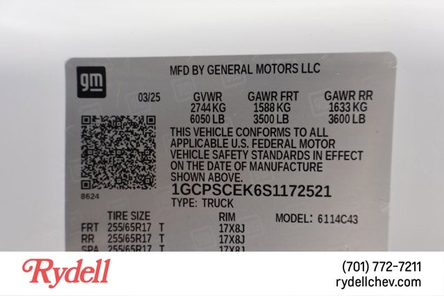 2025 Chevrolet Colorado 2WD LT