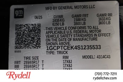 2025 Chevrolet Colorado 4WD LT