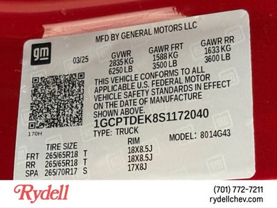 2025 Chevrolet Colorado 4WD Z71