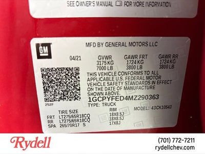 2021 Chevrolet Silverado 1500 LT Trail Boss