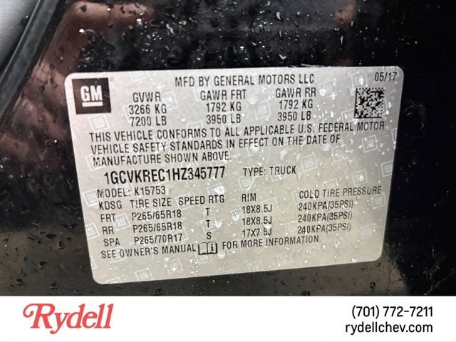 2017 Chevrolet Silverado 1500 LT