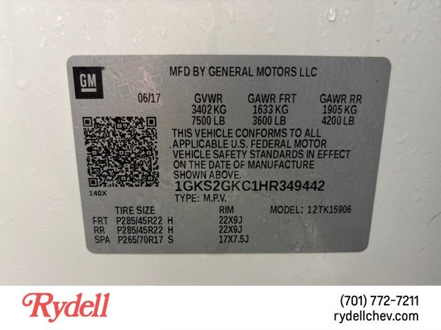 2017 GMC Yukon XL SLT