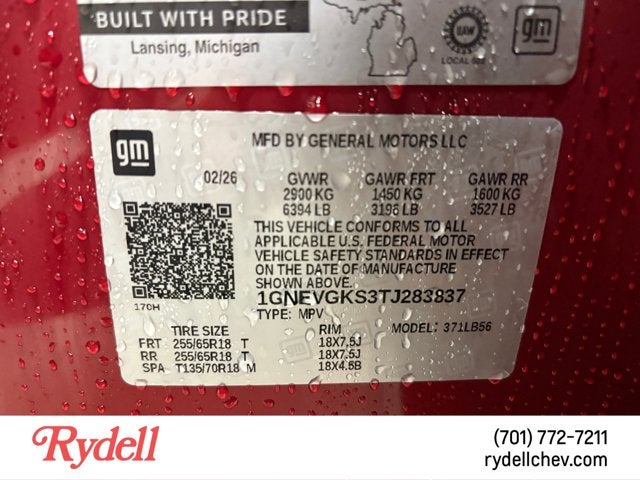 2026 Chevrolet Traverse AWD LT