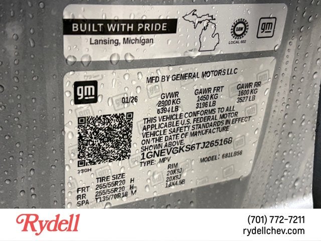 2026 Chevrolet Traverse AWD LT