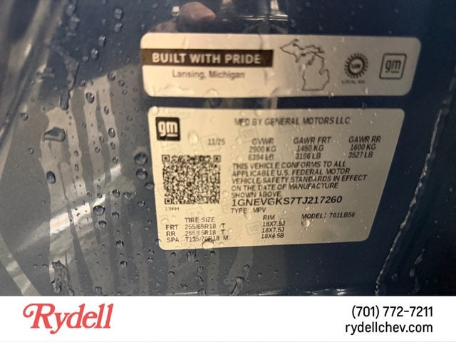 2026 Chevrolet Traverse AWD LT