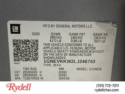 2020 Chevrolet Traverse Premier