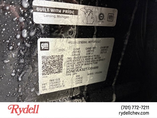 2026 Chevrolet Traverse AWD RS