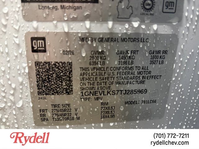 2026 Chevrolet Traverse AWD RS