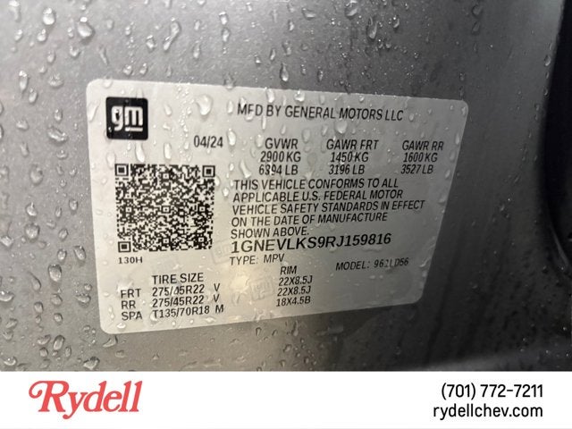 2024 Chevrolet Traverse AWD RS