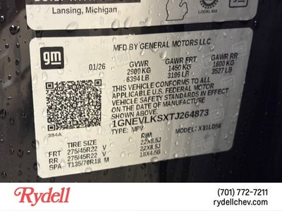 2026 Chevrolet Traverse AWD RS