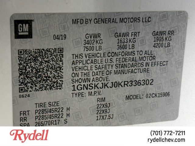 2019 Chevrolet Suburban Premier