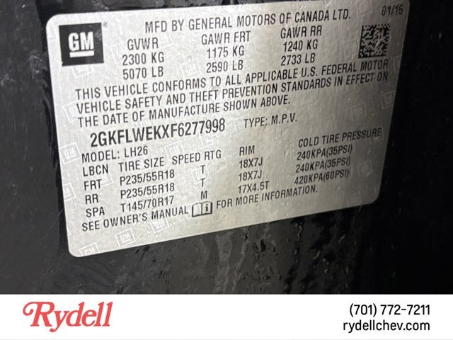 2015 GMC Terrain SLE