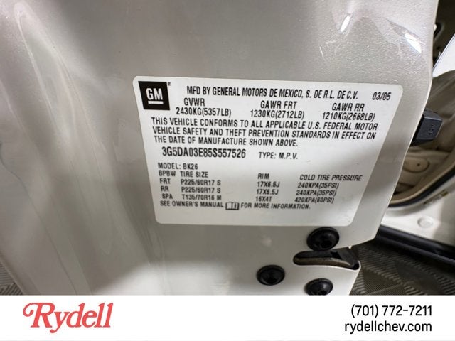 2005 Buick Rendezvous CXL