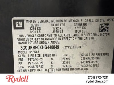 2017 Chevrolet Silverado 1500 LT