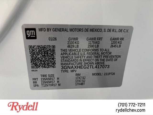 2026 Chevrolet Equinox FWD LT