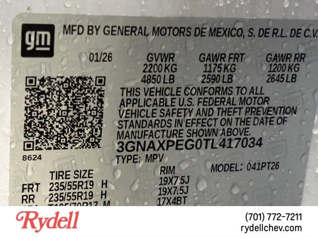 2026 Chevrolet Equinox AWD LT