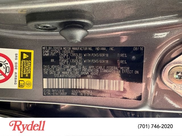 2016 Toyota Highlander XLE