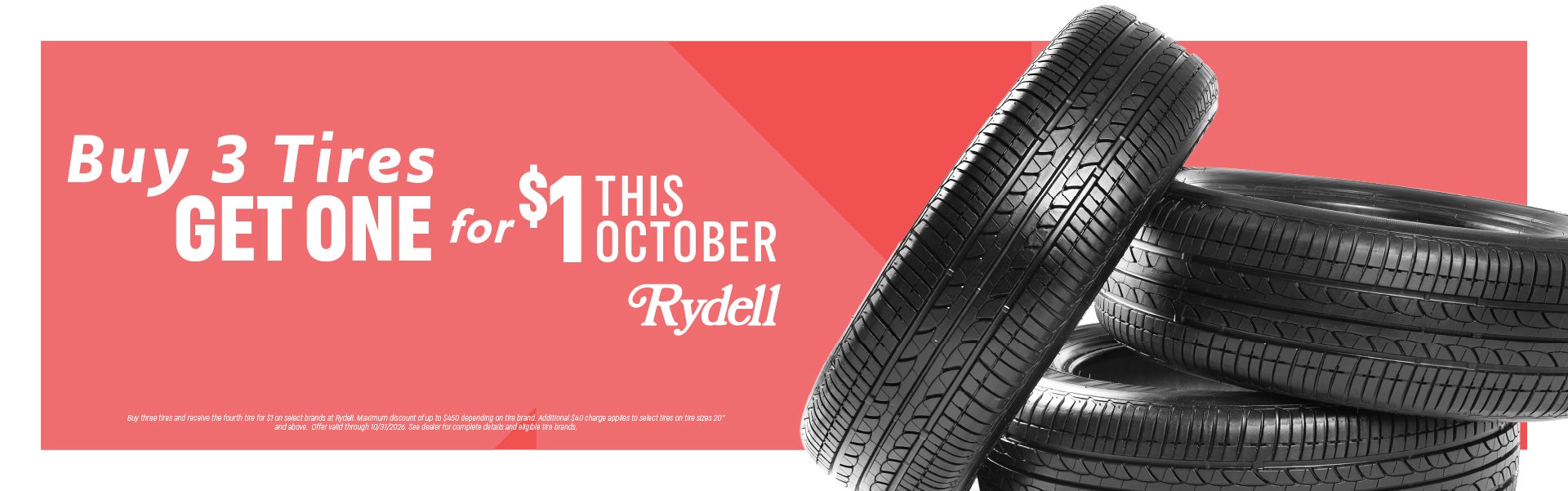 Tires buy 3 1 for $1