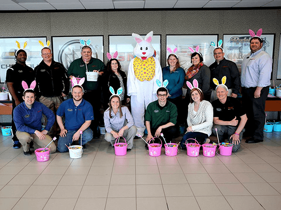 Easter Basket Giveaway staff
