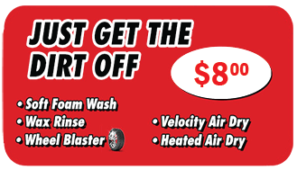 Just Get the Dirt Off Car Wash Package