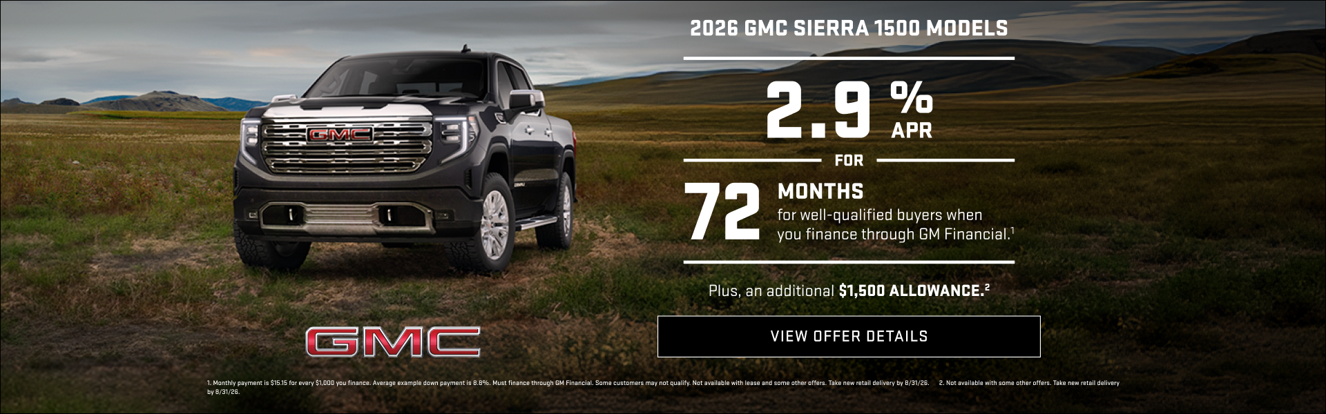 GMC Sierra 1500 Aug